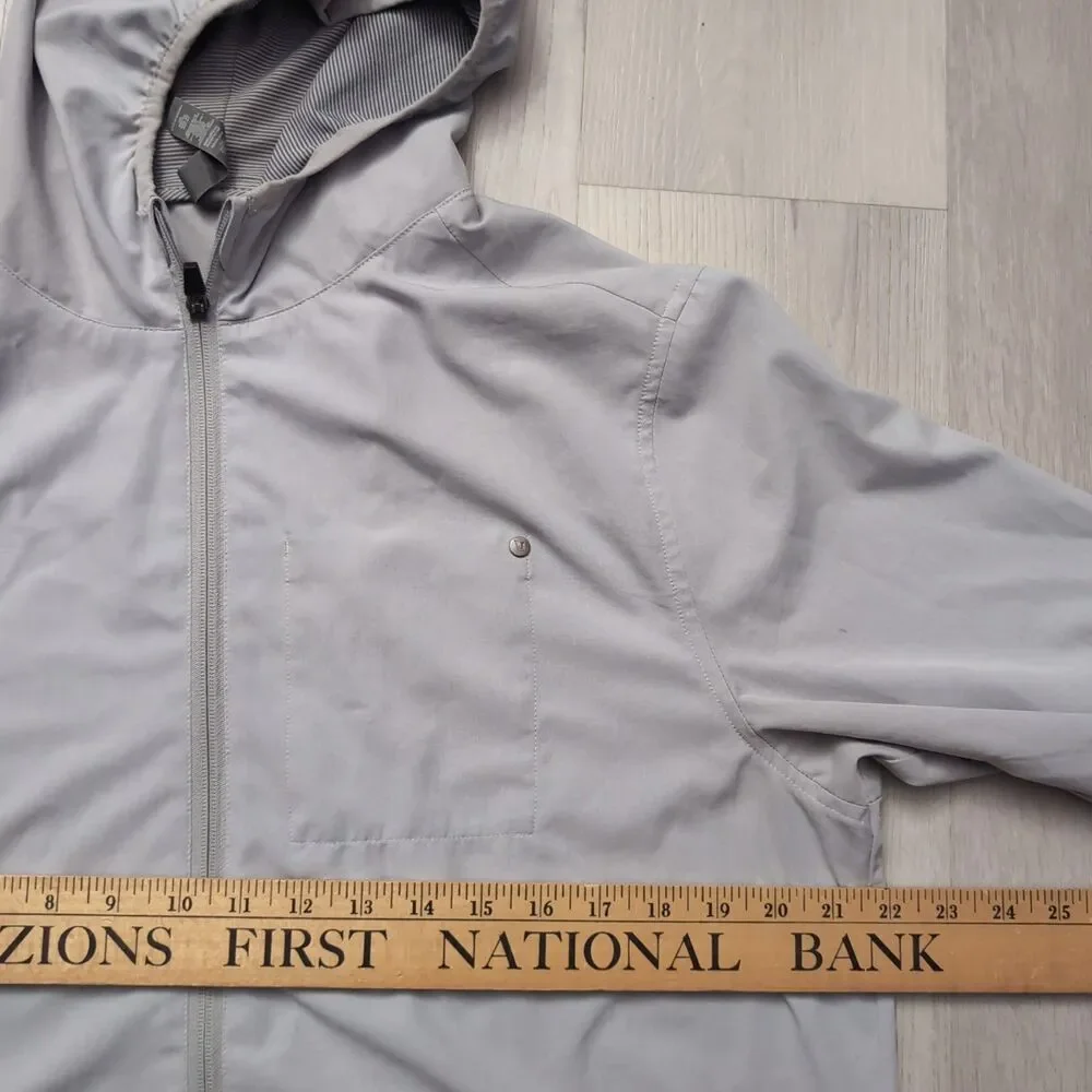 Vuori Outdoor Trainer Shell Jacket Men’s Large Stretch Athletic Hooded Full Zip
